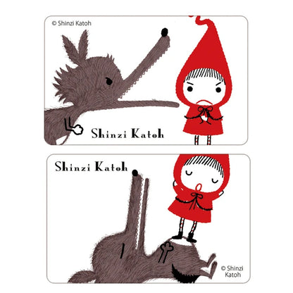 SEAL-DO PRINTING IC Card Privacy Stickers - Little Red Riding Hood