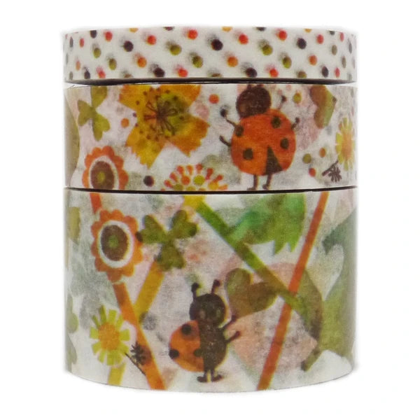 SEAL-DO PRINTING A Story 3-Roll Masking Tape Set - Ladybird