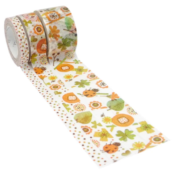 SEAL-DO PRINTING A Story 3-Roll Masking Tape Set - Ladybird