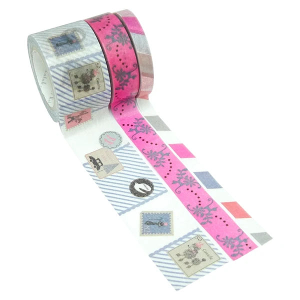 SEAL-DO PRINTING Paris Stamp A Story Masking Tape Set