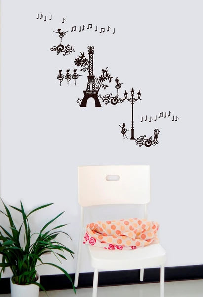 SEAL-DO PRINTING Wall Art Sticker - Ballet M Black