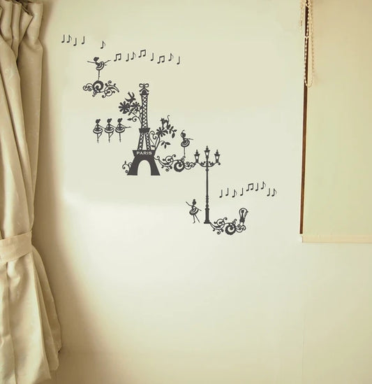 SEAL-DO PRINTING Wall Art Sticker - Ballet M Gray