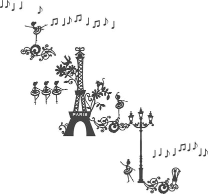 SEAL-DO PRINTING Wall Art Sticker - Ballet M Gray