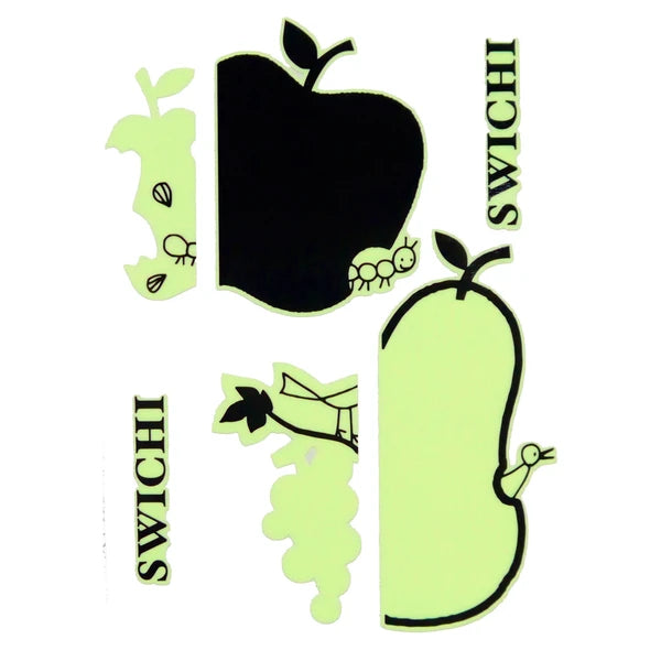 SEAL-DO PRINTING Glow-in-the-Dark Wall Art Sticker - Fruits Switch Size