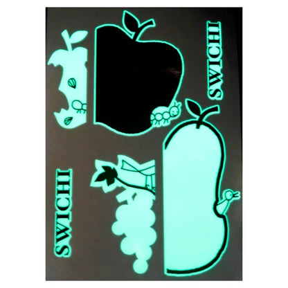 SEAL-DO PRINTING Glow-in-the-Dark Wall Art Sticker - Fruits Switch Size