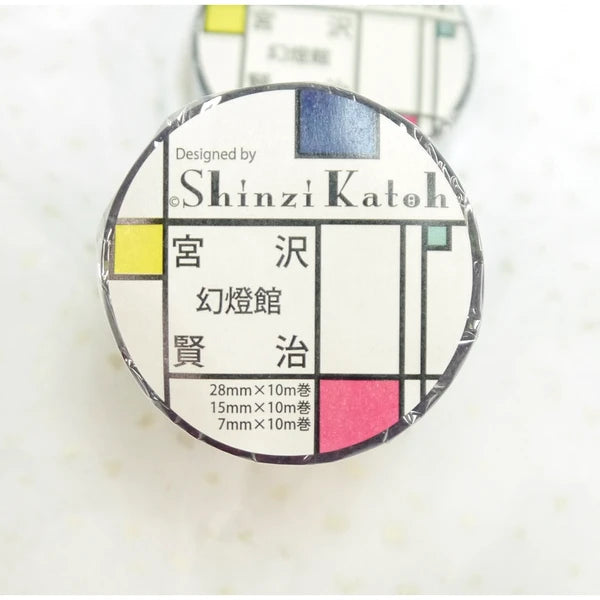 SEAL-DO PRINTING A Story 3-Roll Masking Tape Set - Miyazawa Kenji Set B