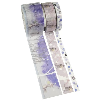 SEAL-DO PRINTING A Story 3-Roll Masking Tape Set - Miyazawa Kenji Set C