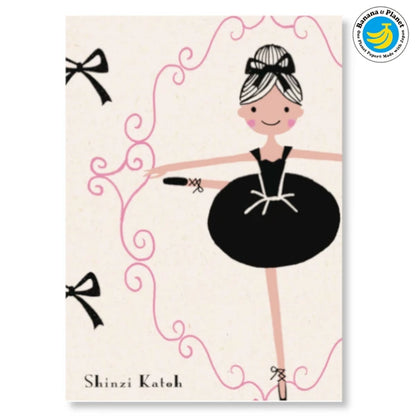 SEAL-DO PRINTING Banana Paper Postcard - Ballet Ribbon