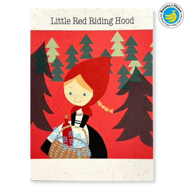 SEAL-DO PRINTING Banana Paper Postcard - Little Red Riding Hood