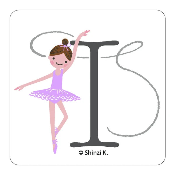 SEAL-DO PRINTING Ballet Stamp Initial Sticker - I