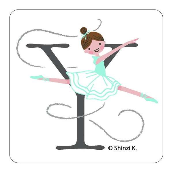 SEAL-DO PRINTING Ballet Stamp Initial Sticker - Y