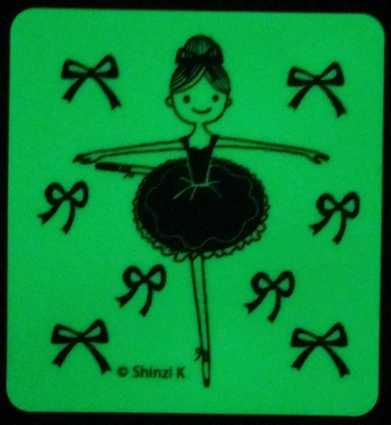 SEAL-DO PRINTING Ballet Glow-in-the-Dark Sticker - Releve Ribbon