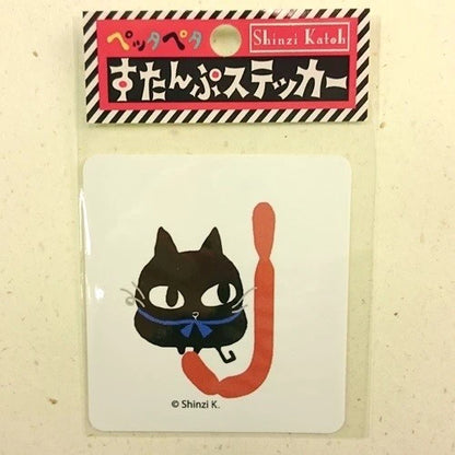 SEAL-DO PRINTING Uneven Cats Stamp Initial Sticker - J