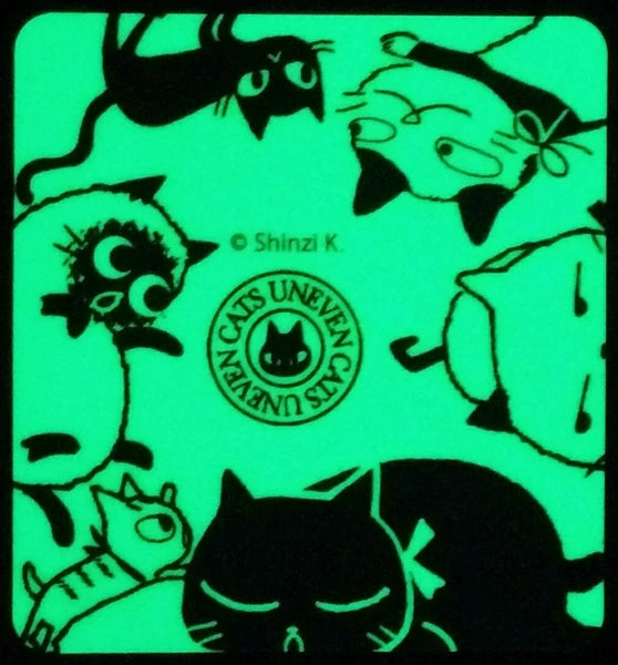 SEAL-DO PRINTING Uneven Cats Glow-in-the-Dark Sticker - Stationery