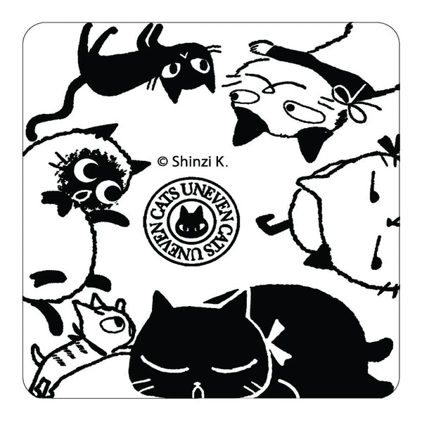 SEAL-DO PRINTING Uneven Cats Glow-in-the-Dark Sticker - Group