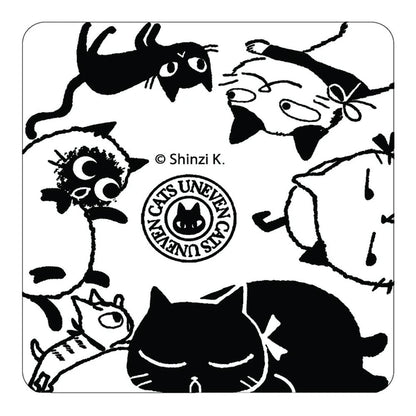 SEAL-DO PRINTING Uneven Cats Glow-in-the-Dark Sticker - Group
