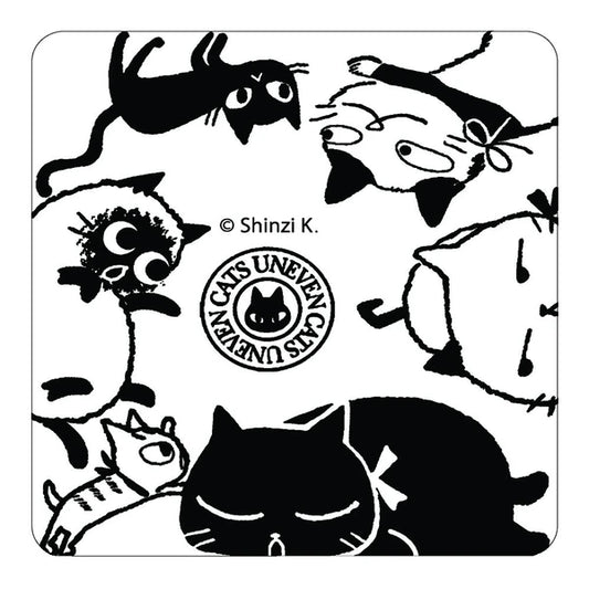 SEAL-DO PRINTING Uneven Cats Glow-in-the-Dark Sticker - Group