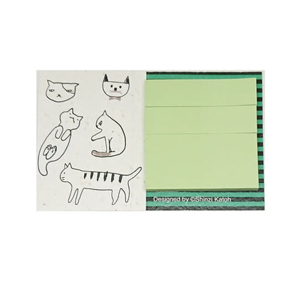 SEAL-DO PRINTING Banana Paper Sticky Notes - Cat