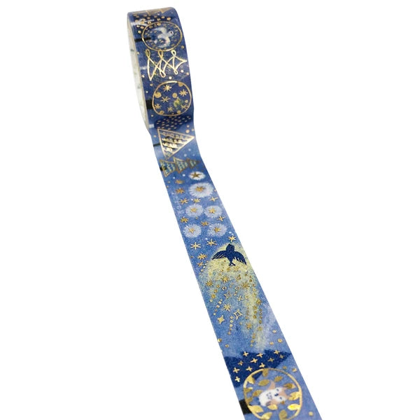 SEAL-DO PRINTING Miyazawa Kenji Kirapika Masking Tape - The Nighthawk Star - Additional product image