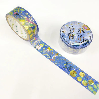 SEAL-DO PRINTING Miyazawa Kenji Kirapika Foil Masking Tape - Yellow Tomatoes