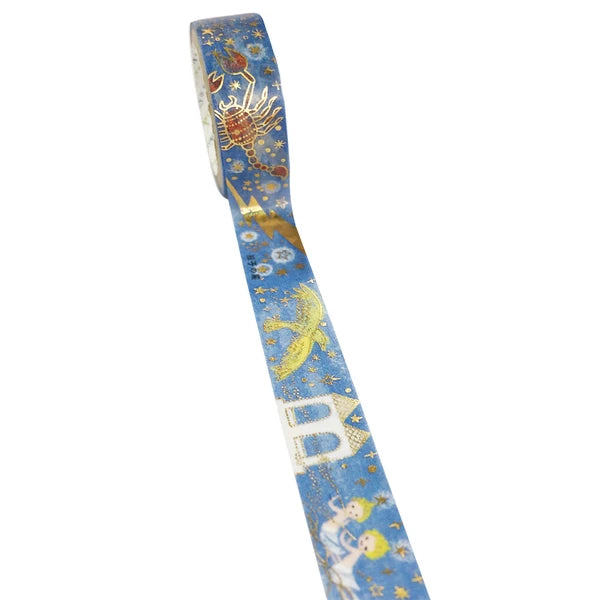 SEAL-DO PRINTING Miyazawa Kenji Kirapika Foil Masking Tape - Twin Stars