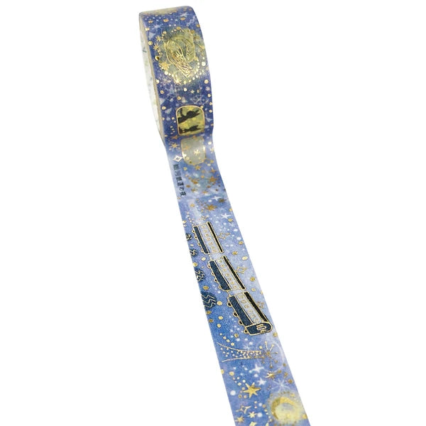 SEAL-DO PRINTING Miyazawa Kenji Kirapika Masking Tape - Night on the Galactic Railroad - Additional product image