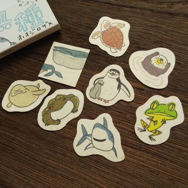 SEAL-DO PRINTING Banana Paper Flake Stickers - Endangered Water Species