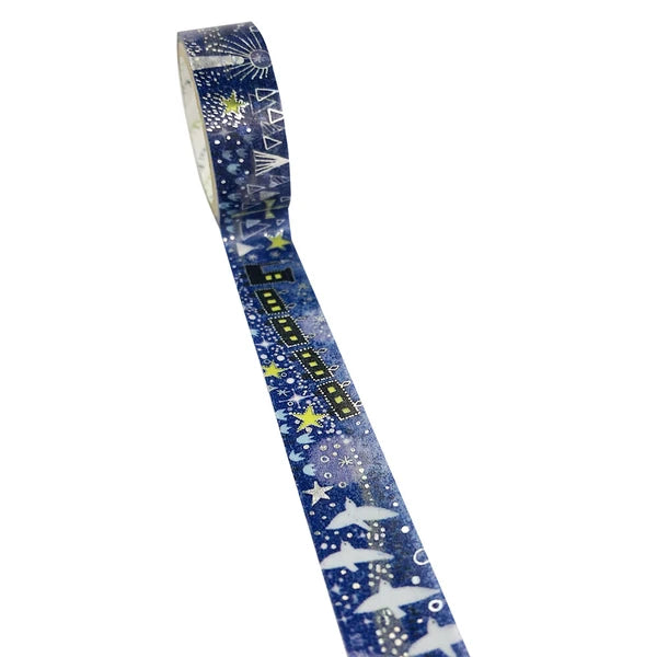 SEAL-DO PRINTING Miyazawa Kenji Kirapika Masking Tape - Night on the Galactic Railroad - Additional product image