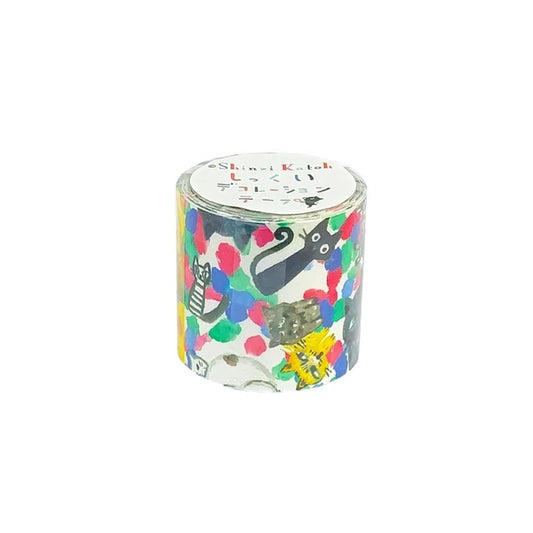 SEAL-DO PRINTING Plaster Texture Wide Decoration Tape - Chaton Chaton
