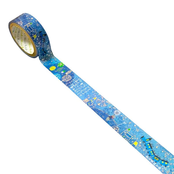SEAL-DO PRINTING Miyazawa Kenji Kirapika Masking Tape - Night on the Galactic Railroad - Additional product image