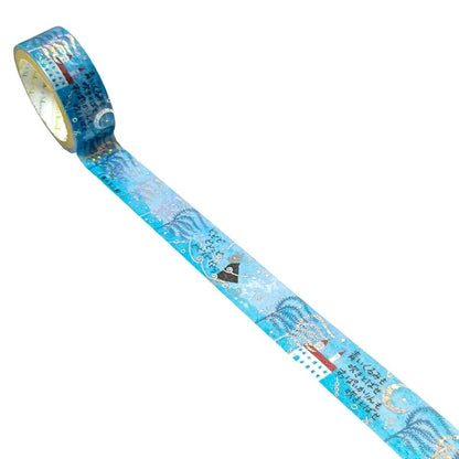 SEAL-DO PRINTING Miyazawa Kenji Gento-kan Kirapika Foil Masking Tape - Matasaburo of the Wind 2