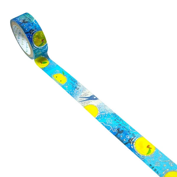 SEAL-DO PRINTING Miyazawa Kenji Gento-kan Kirapika Foil Masking Tape - Yamanashi 3