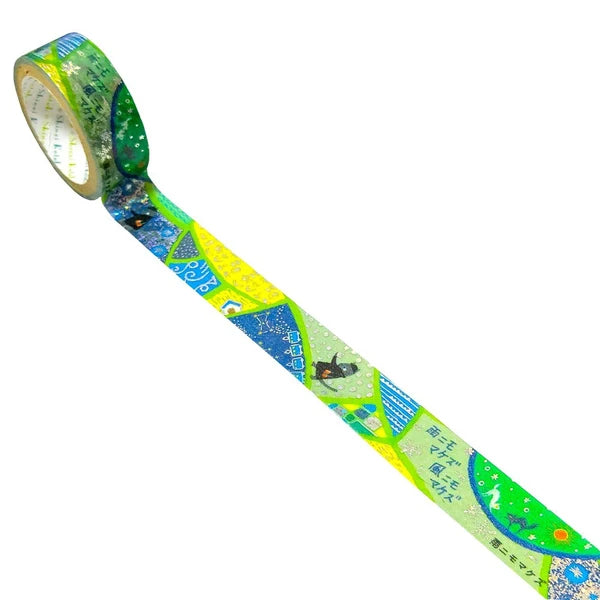 SEAL-DO PRINTING Miyazawa Kenji Gento-kan Kirapika Foil Masking Tape - Ame ni mo Makezu 2