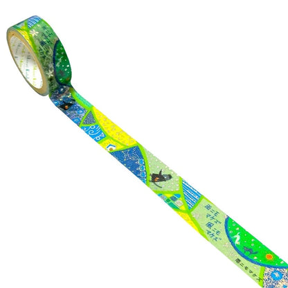 SEAL-DO PRINTING Miyazawa Kenji Gento-kan Kirapika Foil Masking Tape - Ame ni mo Makezu 2