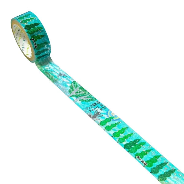 SEAL-DO PRINTING Miyazawa Kenji Gento-kan Kirapika Foil Masking Tape - Spring and Asura