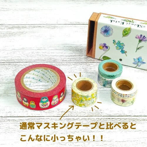 SEAL-DO PRINTING Petit Mas Box Mini Masking Tape Set - Botanical - Additional product image