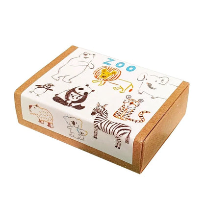 SEAL-DO PRINTING Petit Mas Box Mini Masking Tape Set - Zoo - Additional product image