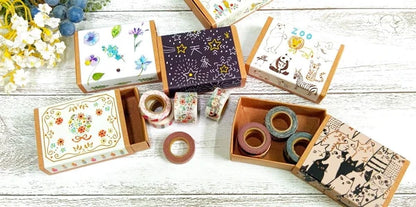 SEAL-DO PRINTING Petit Mas Box Mini Masking Tape Set - Cats