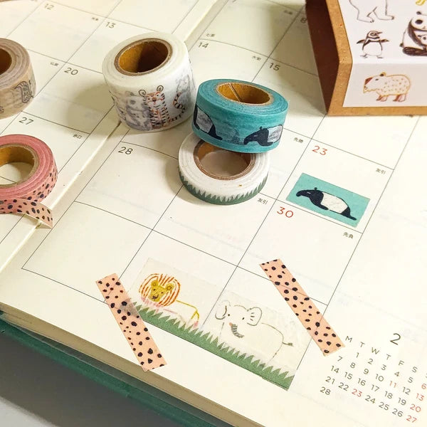 SEAL-DO PRINTING Petit Mas Box Mini Masking Tape Set - Cats